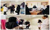 بازدید سرزده معاون و مسئول اموزش بیمارستان از بخش های مختلف