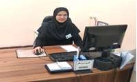 خانم میرشکار مسئول واحد پذیرش بیمارستان